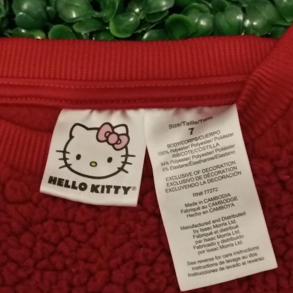 Hello Kitty Red Textured Top - Picture 2 of 2